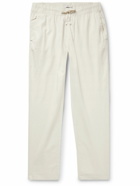 Onia - Straight-Leg Linen-Blend Drawstring Trousers - Neutrals