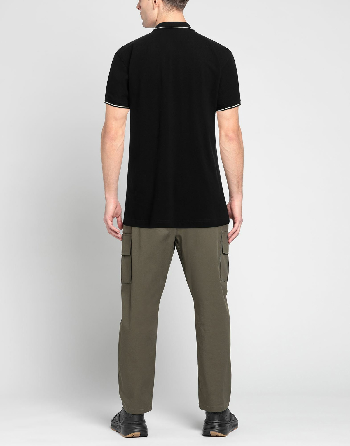 Roberto Cavalli Mens Polo shirt in Black