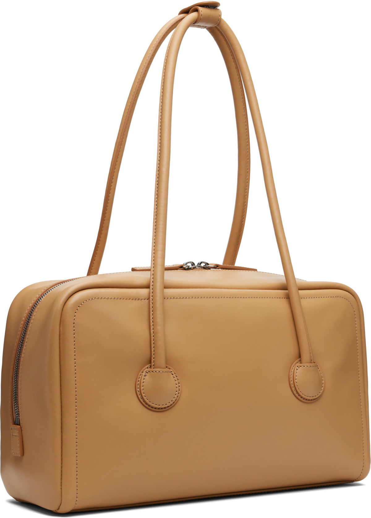 MARGESHERWOOD Beige Soft Boston Bag
