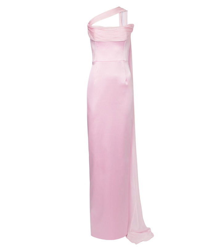 Photo: The New Arrivals Ilkyaz Ozel Julietta scarf-detail satin gown