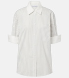 Acne Studios Striped cotton poplin shirt