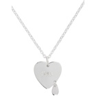 Stolen Girlfriends Club Silver Crying Heart Pendant Necklace