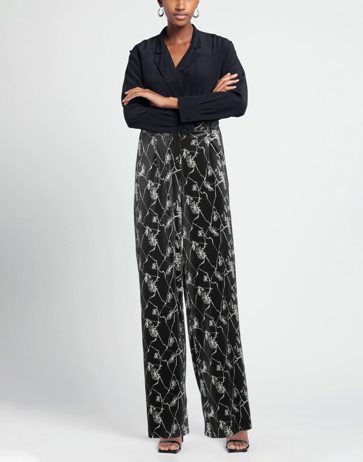 Manila Grace Womens Pants in Black