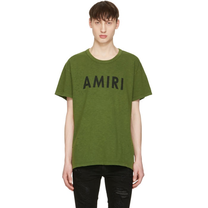 Photo: Amiri Green Vintage Logo T-Shirt