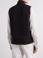 Inis Meáin - Lifeline Wool and Cashmere-Blend Gilet - Brown