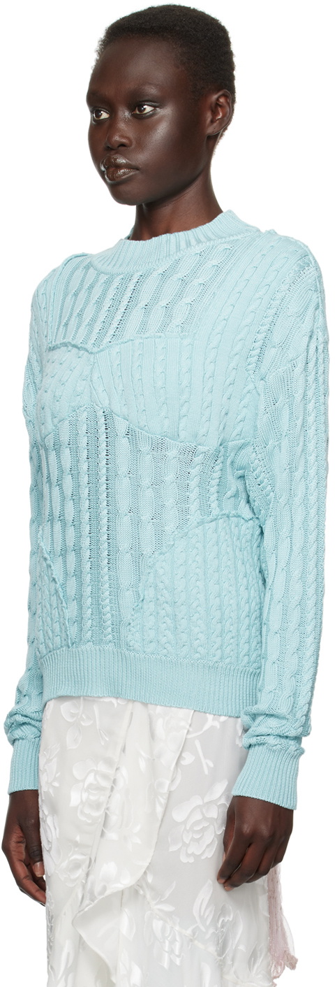 Julie Kegels SSENSE Exclusive Blue Kath Sweater