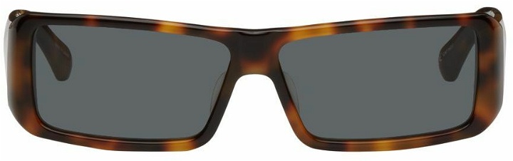 Photo: Dries Van Noten Tortoiseshell Linda Farrow Edition 157 Sunglasses