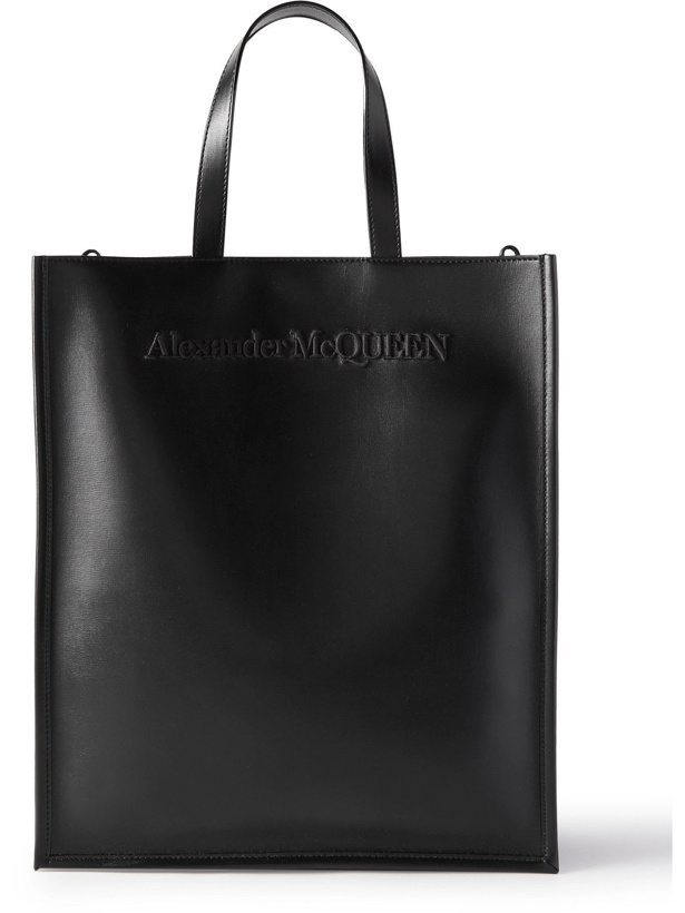 Photo: Alexander McQueen - North South Logo-Embossed Leather Tote Bag