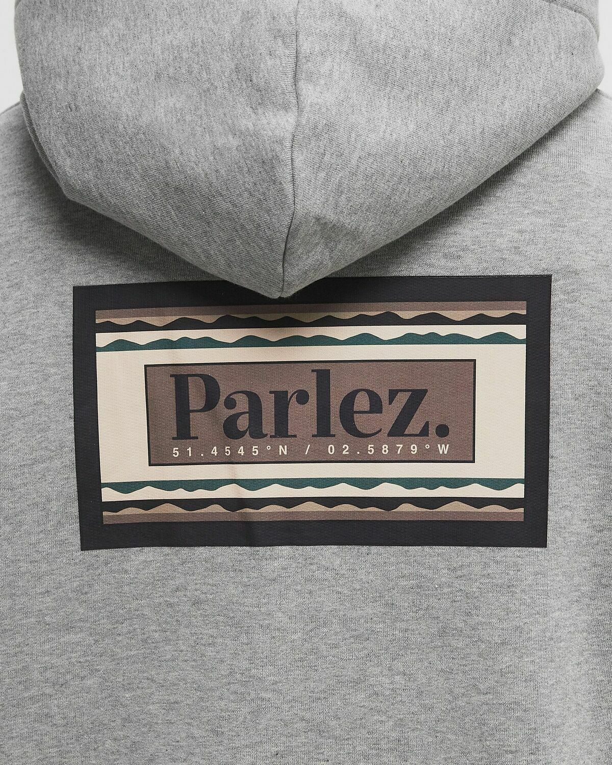 Parlez Uintah Hoodie Grey Mens Hoody