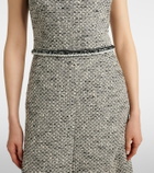 Safiyaa Andrea tweed midi dress