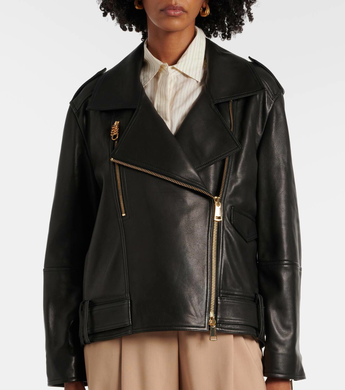 Dorothee Schumacher Sleek Statement leather biker jacket