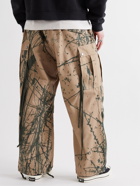 Reese Cooper® - Canyon Wide-Leg Camouflage-Print Cotton-Canvas Cargo Trousers - Neutrals