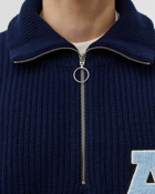Axel Arigato Team Halfzip Sweater Blue - Mens - Pullovers