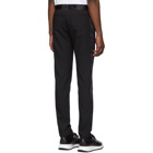 Balmain Black Satin Band Trousers