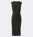 Stouls Evita suede midi dress