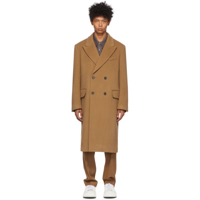 Photo: Solid Homme Beige Double-Breasted Coat