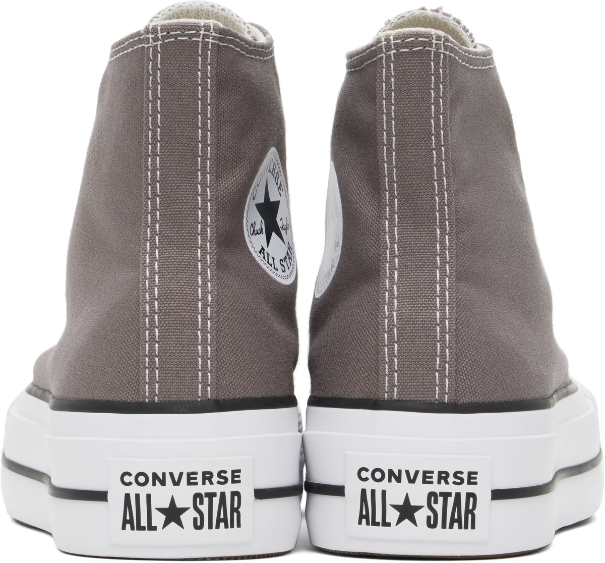 Converse Taupe Chuck Taylor All Star Lift Platform High Top Sneakers