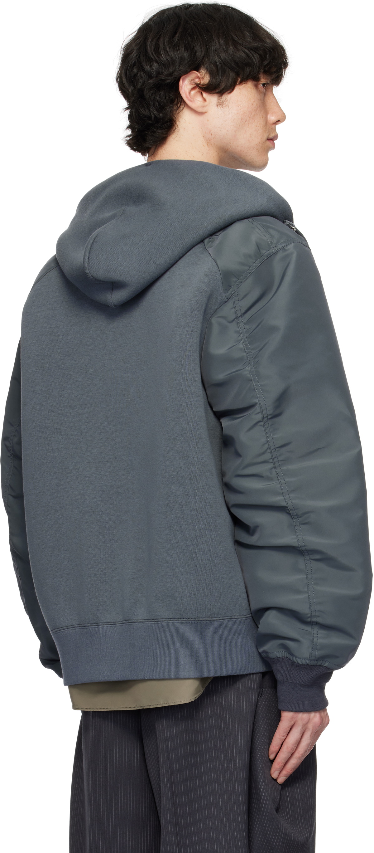 sacai Blue Sponge Sweat Hoodie Sacai
