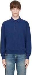 Polo Ralph Lauren Navy Relaxed Fit Ribbed Pullover Polo