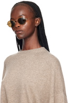 Ray-Ban Gold Oval Sunglasses