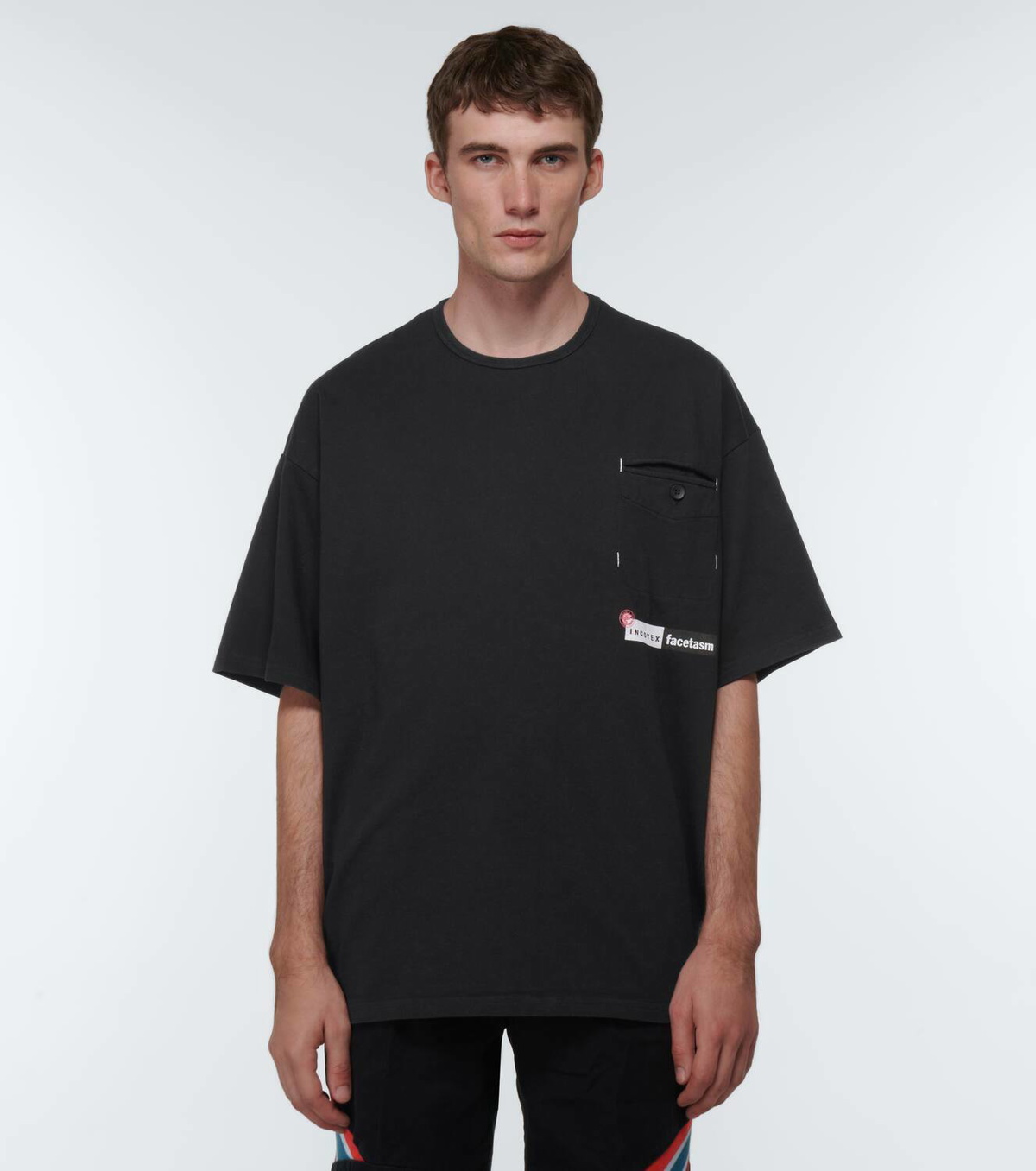 Incotex x Facetasm Logo cotton jersey T-shirt
