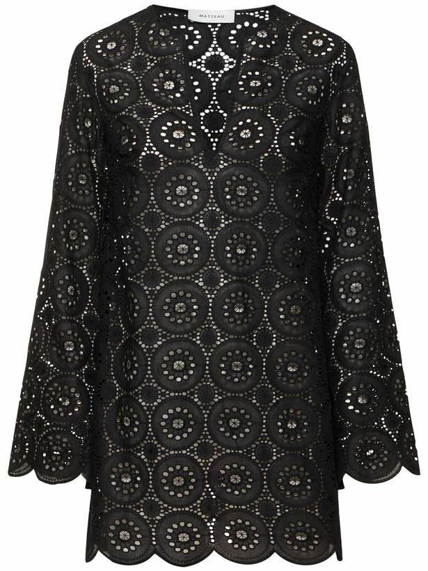 Photo: MATTEAU Broderie Anglaise Mini Tunic Dress