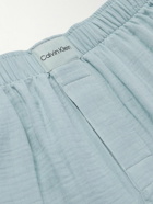 Calvin Klein Underwear - Wide-Leg Cotton-Gauze Pyjama Trousers - Blue