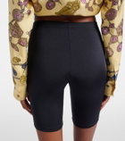 Versace Logo embroidered biker shorts