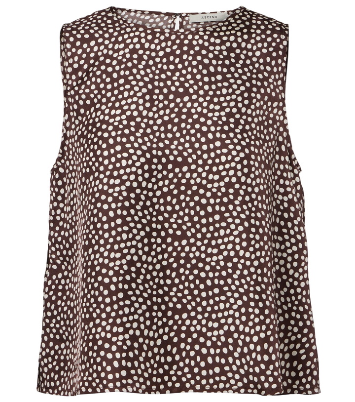 Photo: Asceno Sofia silk twill tank top