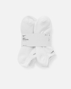 Nike Everyday Cushioned Training No Show Socks (6 Pairs) White Socks