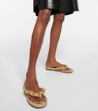 Bottega Veneta - Dot leather thong sandals