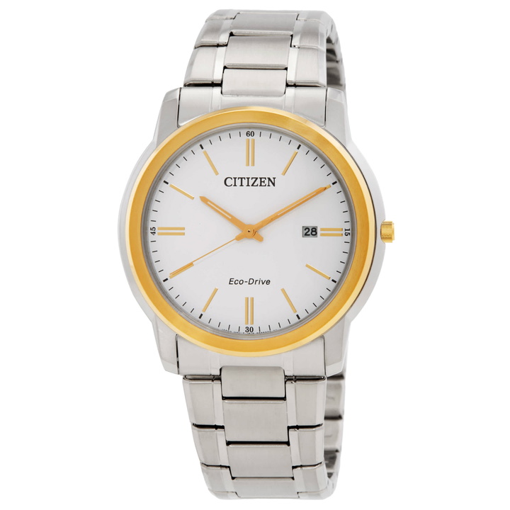 Photo: Citizen Eco-Drive White Dial Mens Watch AW1219-53A