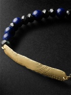 Elhanati - Mezuzah Gold, Lapis Lazuli and Spinel Beaded Bracelet