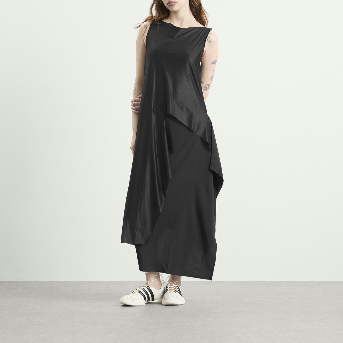 Y-3 Women's Mesh Midi Dress in Black