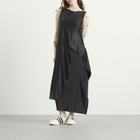 Y-3 Women's Mesh Midi Dress in Black