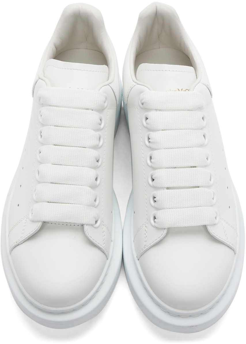 OVERSIZED SNEAKERS IN BLACK SMOOTH CALFSKIN WITH BLACK HEEL DETAIL main image 0