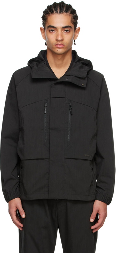 Photo: Snow Peak Black Polyester Jacket