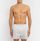 Sunspel - Printed Cotton Boxer Shorts - Men - White