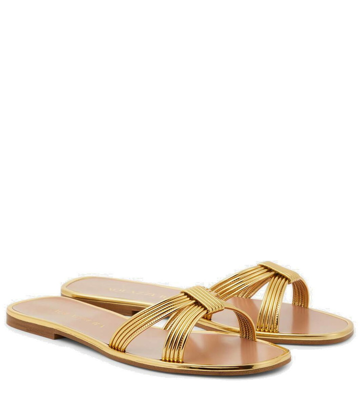 Photo: Aquazzura Film faux leather slides