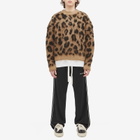 Cole Buxton Men's Leopard Knit Sweatshirt in Leopard Print