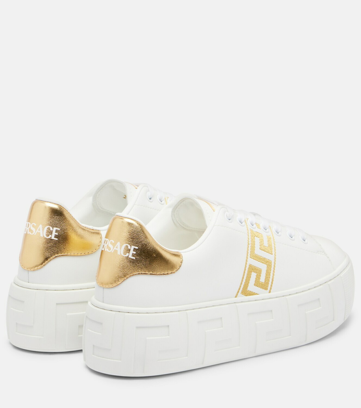 Versace Greca embroidered sneakers