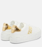 Versace Greca embroidered sneakers