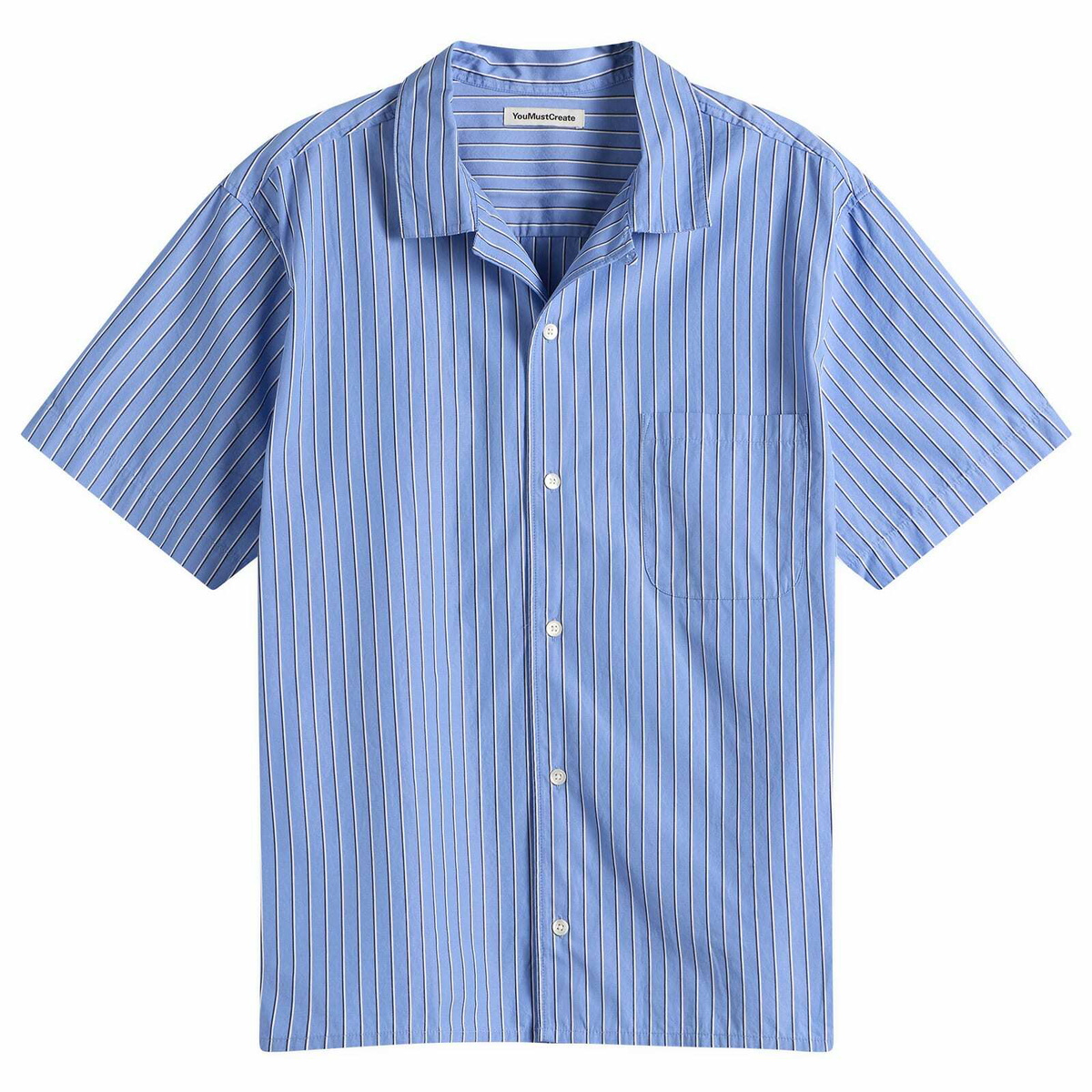 YMC Men's Malick Shirt in Blue Multi