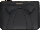 COMME des GARÇONS WALLETS Black Big Bow Pouch