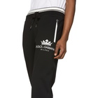 Dolce and Gabbana Black Crown Lounge Pants