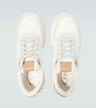 Tod's - Leather-trimmed sneakers