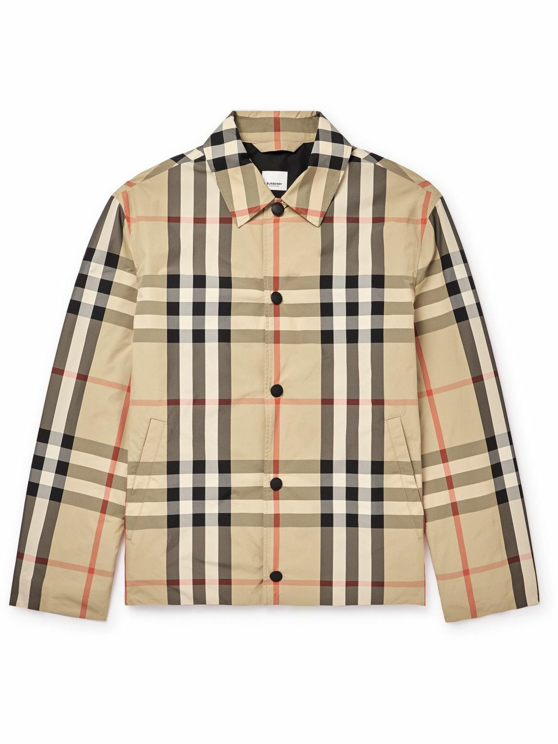 Burberry checked flannel shirt - Neutrals