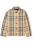 Burberry - Checked Shell Coach Jacket - Neutrals