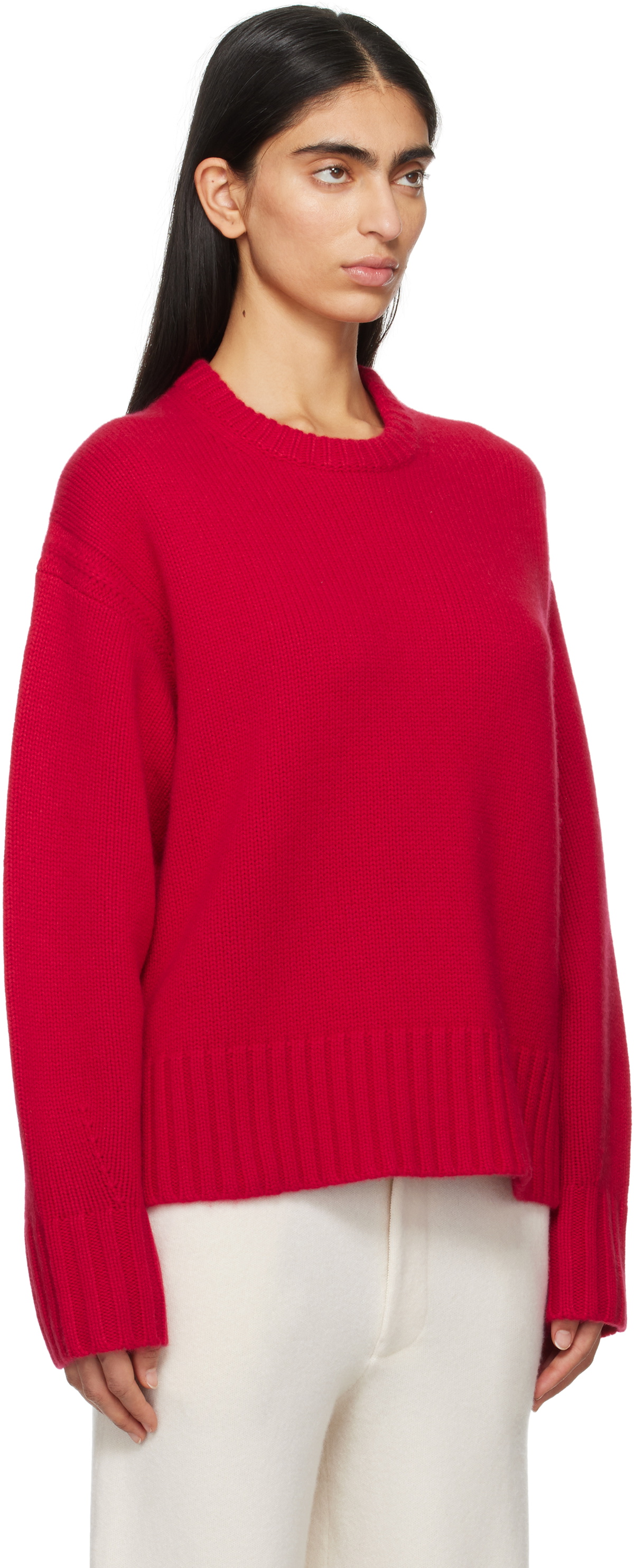 Guest in Residence Red Cozy Crew Sweater