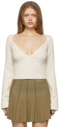 Gauge81 Beige Kold V-Neck Sweater